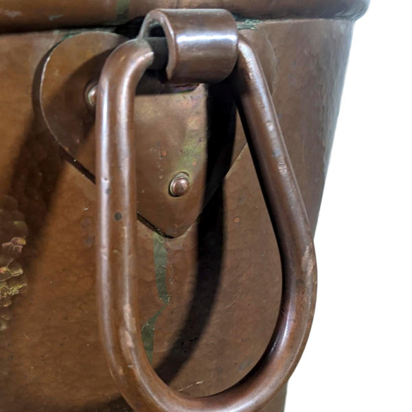 19th Century French Brass Cauldron
