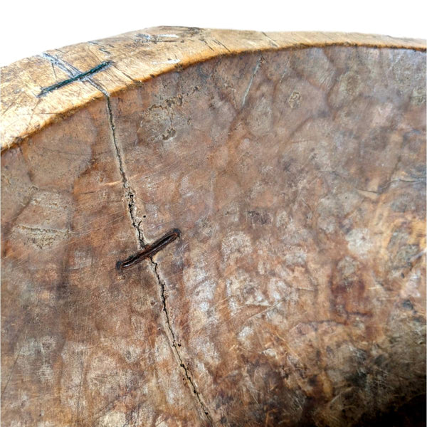 19th Century French Wooden Dough Bowl