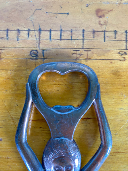 Art Deco Brass Lady Bottle Opener