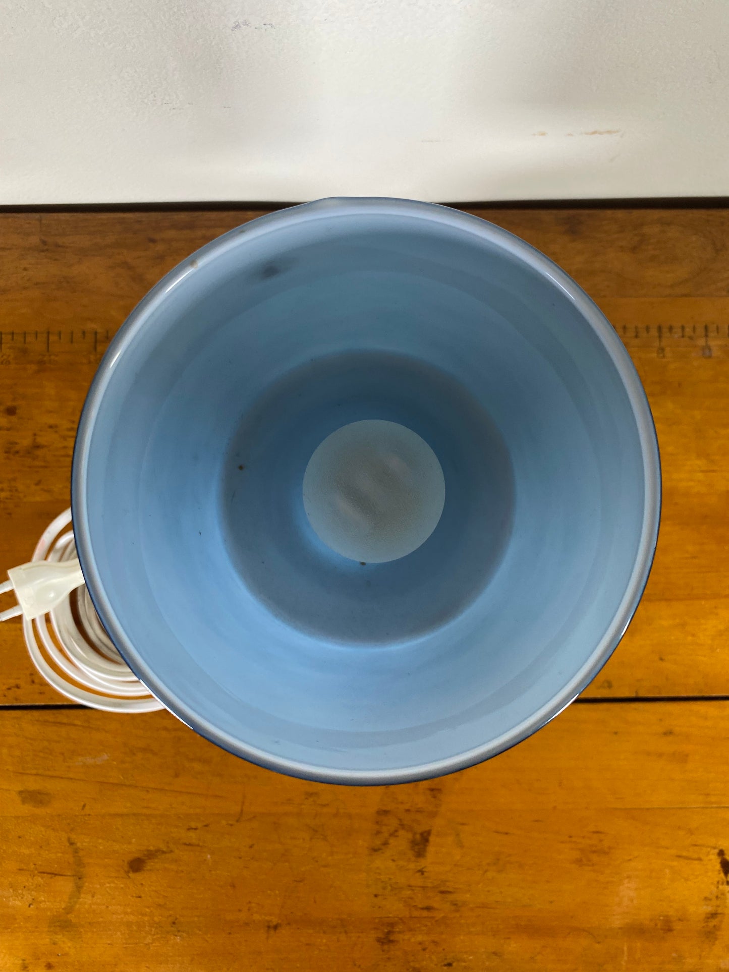 Ikea Postmodern Lykta Purple Glass Vase Shaped Table Lamp