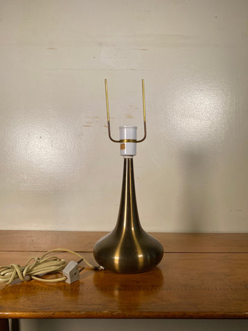 Fog & Morup Polished Brass Danish table lamp 1960s