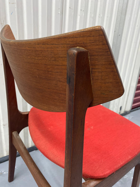 1960s Teak Dining Chair in the Style of Erik Buch for Funder-Schmidt & Madsen, Odense