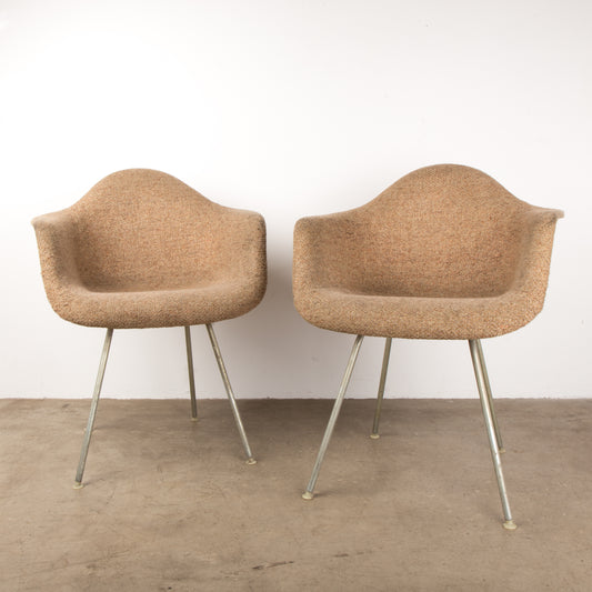 A Pair of Fabric Eames Shell Chairs
