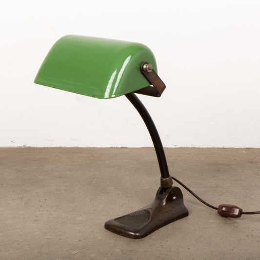 Danish art nouveau bankers desk lamp