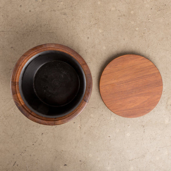Dansk Staved Teak Banded Ice Bucket by Jens Quistgaard IHQ