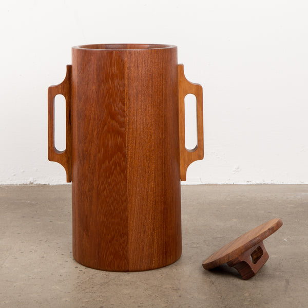 Dansk Staved Teak Banded Ice Bucket by Jens Quistgaard IHQ