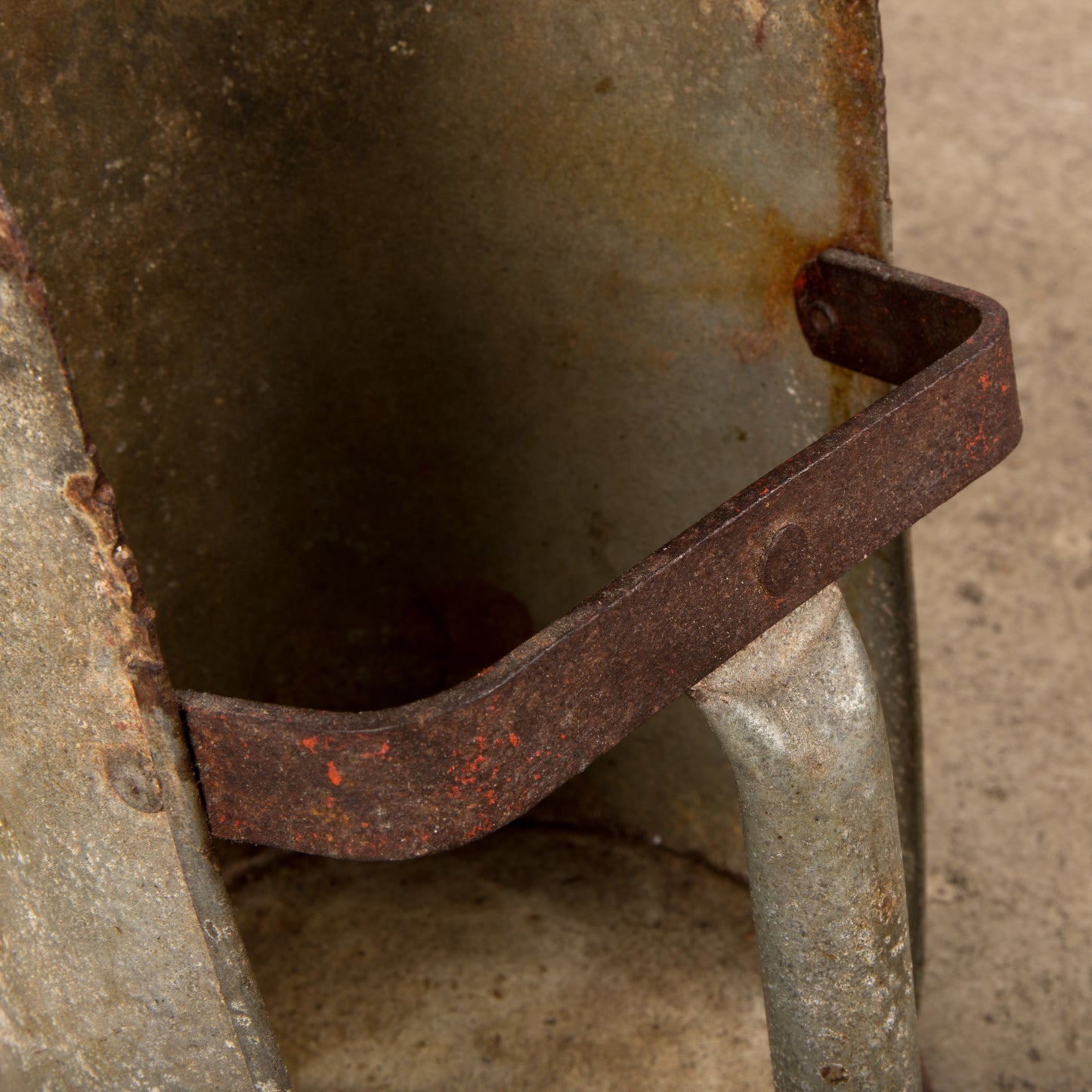 Vintage Galvanized Grain Scoop