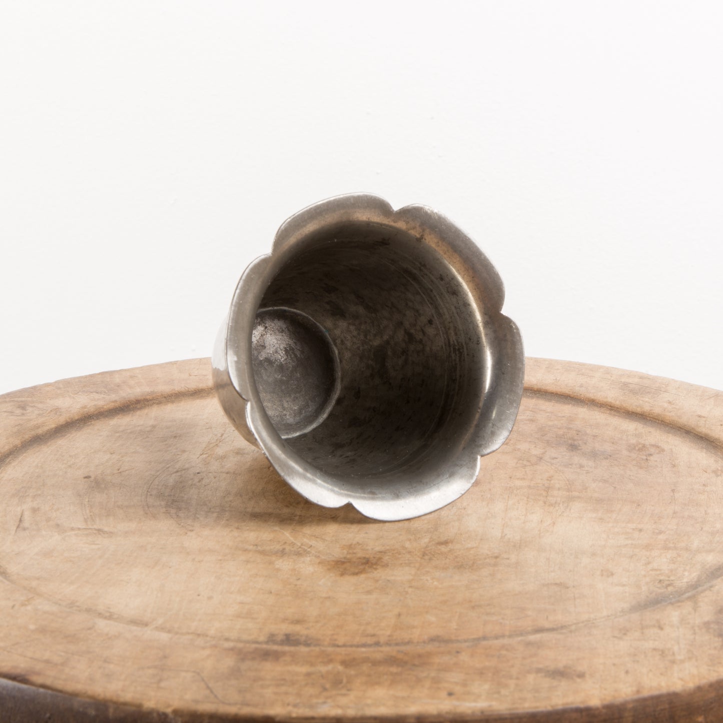 Art deco  Danish Hammered tin cup by Skotner