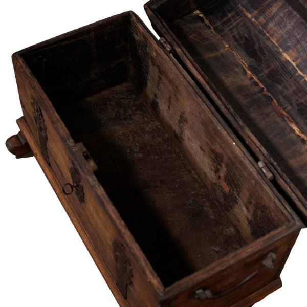 Danish 18th Century Oak Baroque Chest