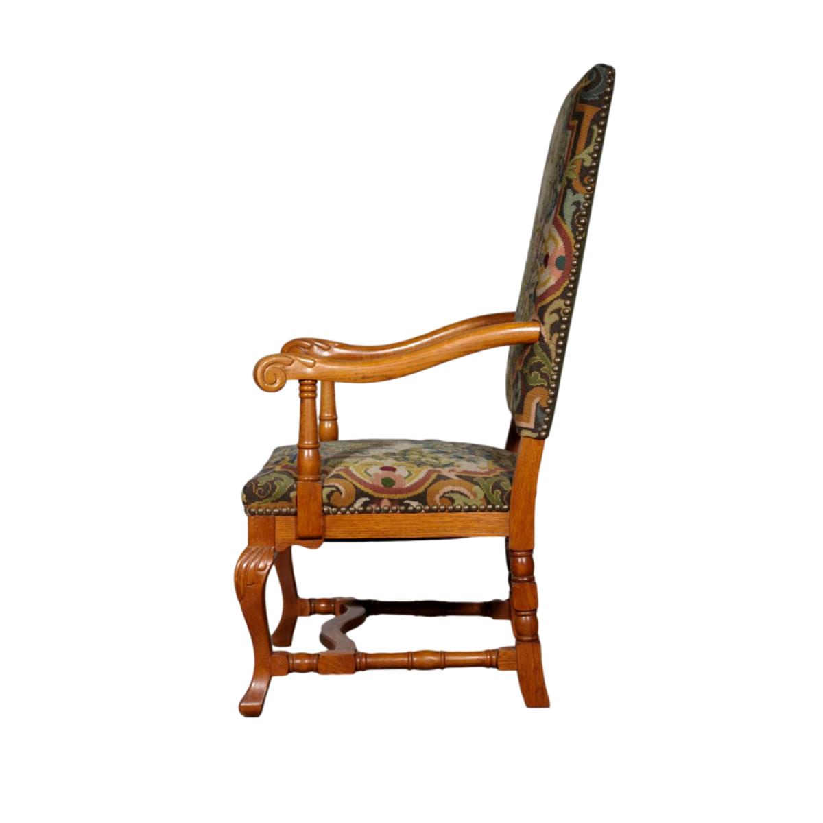 king louis arm chair