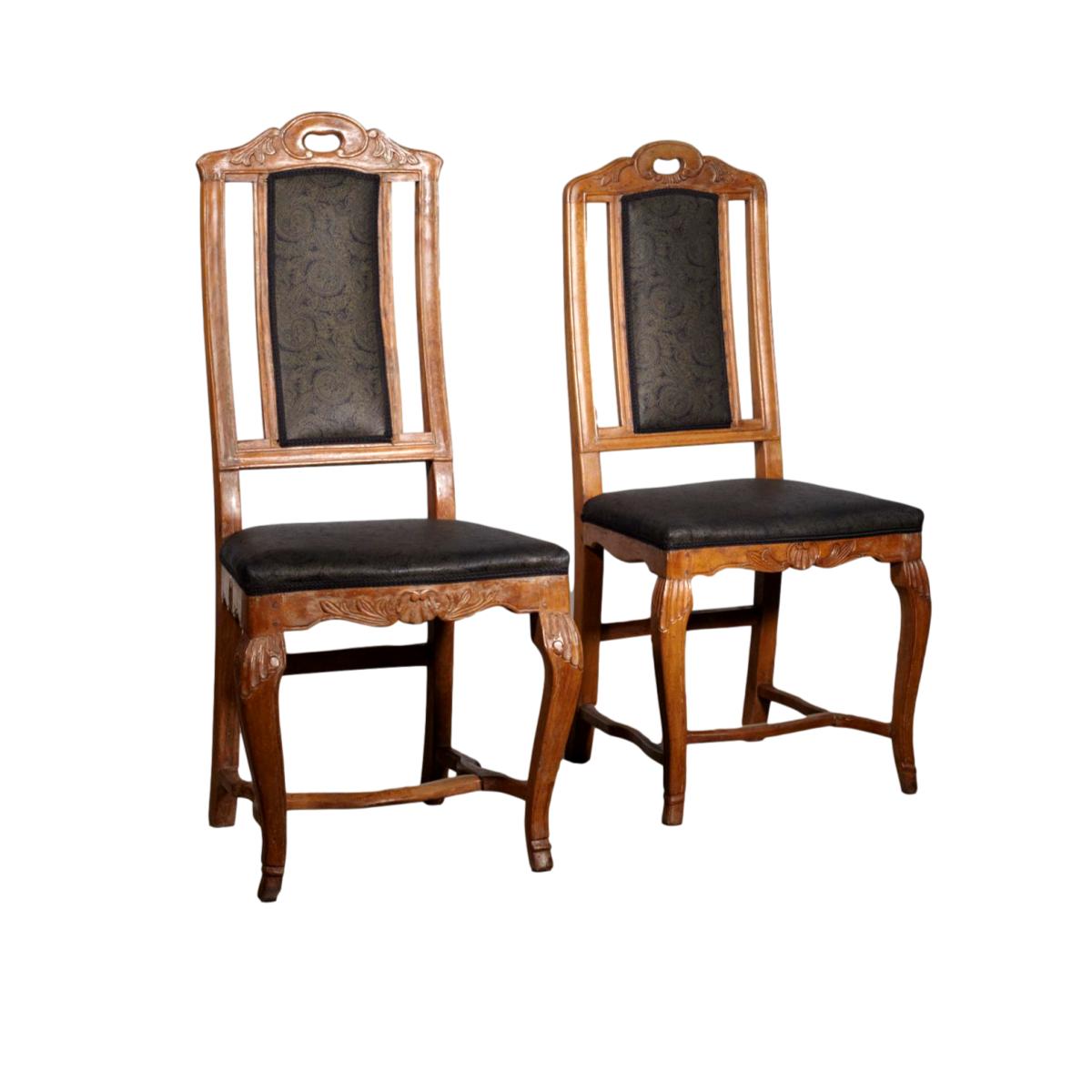 Danish Carved Beech Regency Chairs Circa 1750 - A Pair