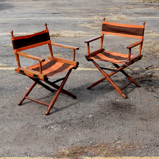 A Pair of Director's Chairs by Gold Medal Manufacturing Company, Circa 1940