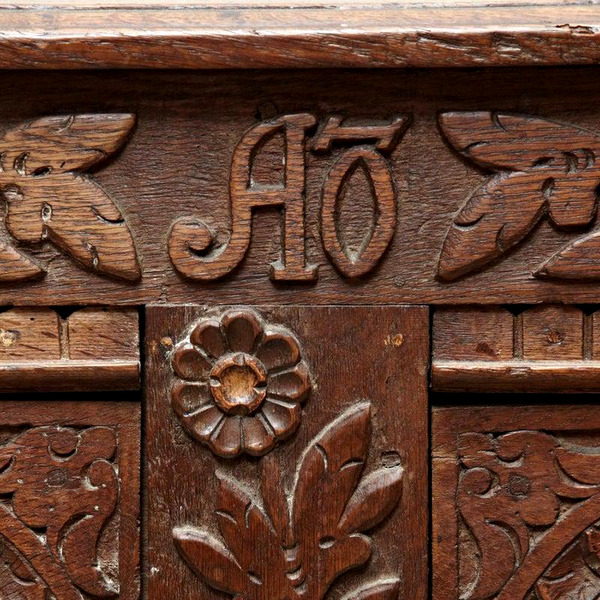Early 18th Century Danish Carved Trunk