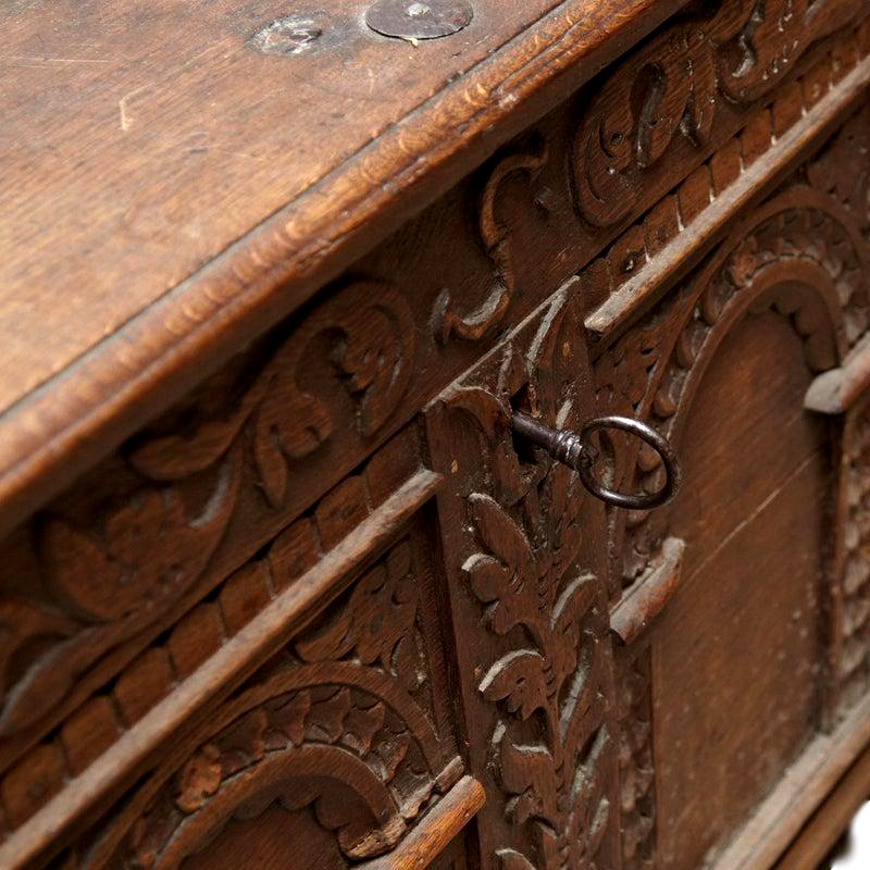 Early 18th Century Danish Carved Trunk