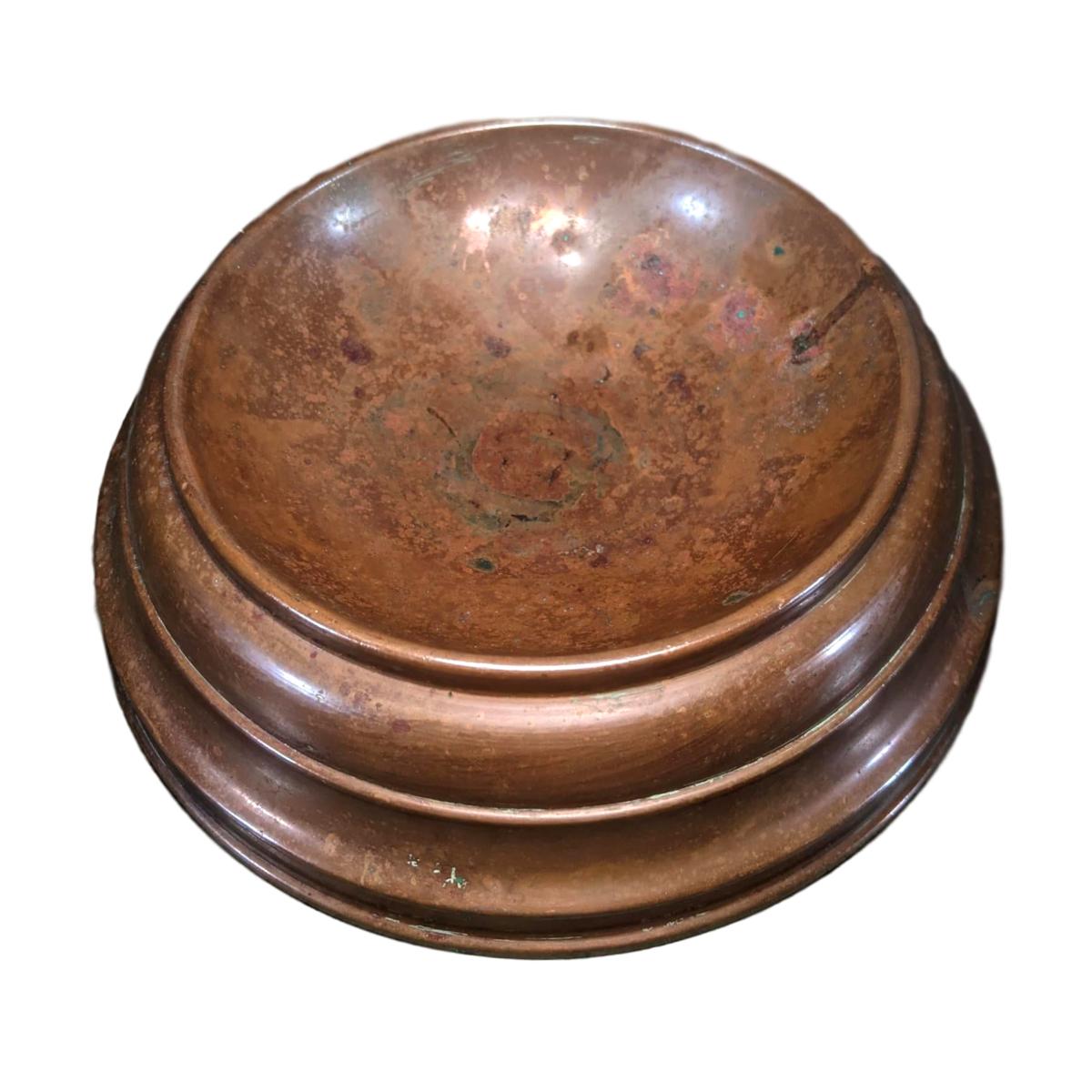 French Antique Brass Dog Bowl