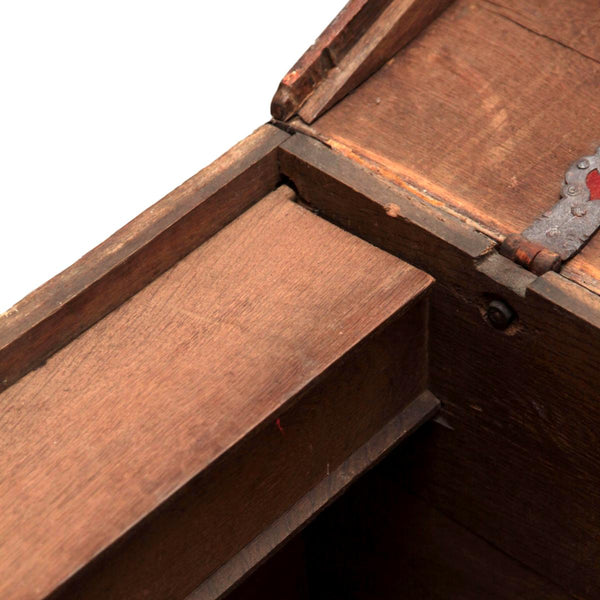 Mid 19th Century Danish Primitive Iron Clad Chest