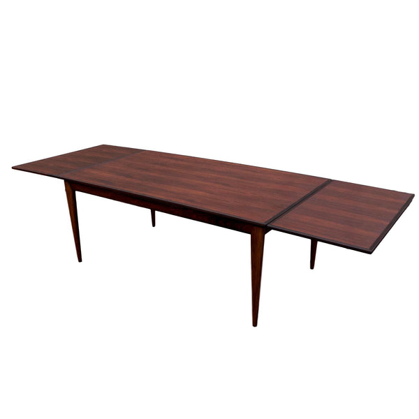 Niels Moller Styled Danish Rosewood Refractory Dining Table