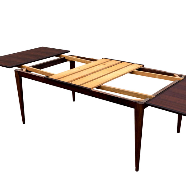Niels Moller Styled Danish Rosewood Refractory Dining Table