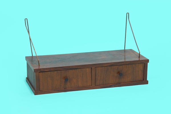 VINTAGE DANISH ROSEWOOD FLOATING NIGHTSTAND - 1960S