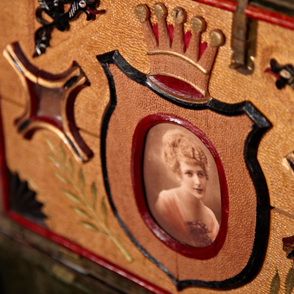 Swedish Tramp Art Jewelry Box Circa 1890