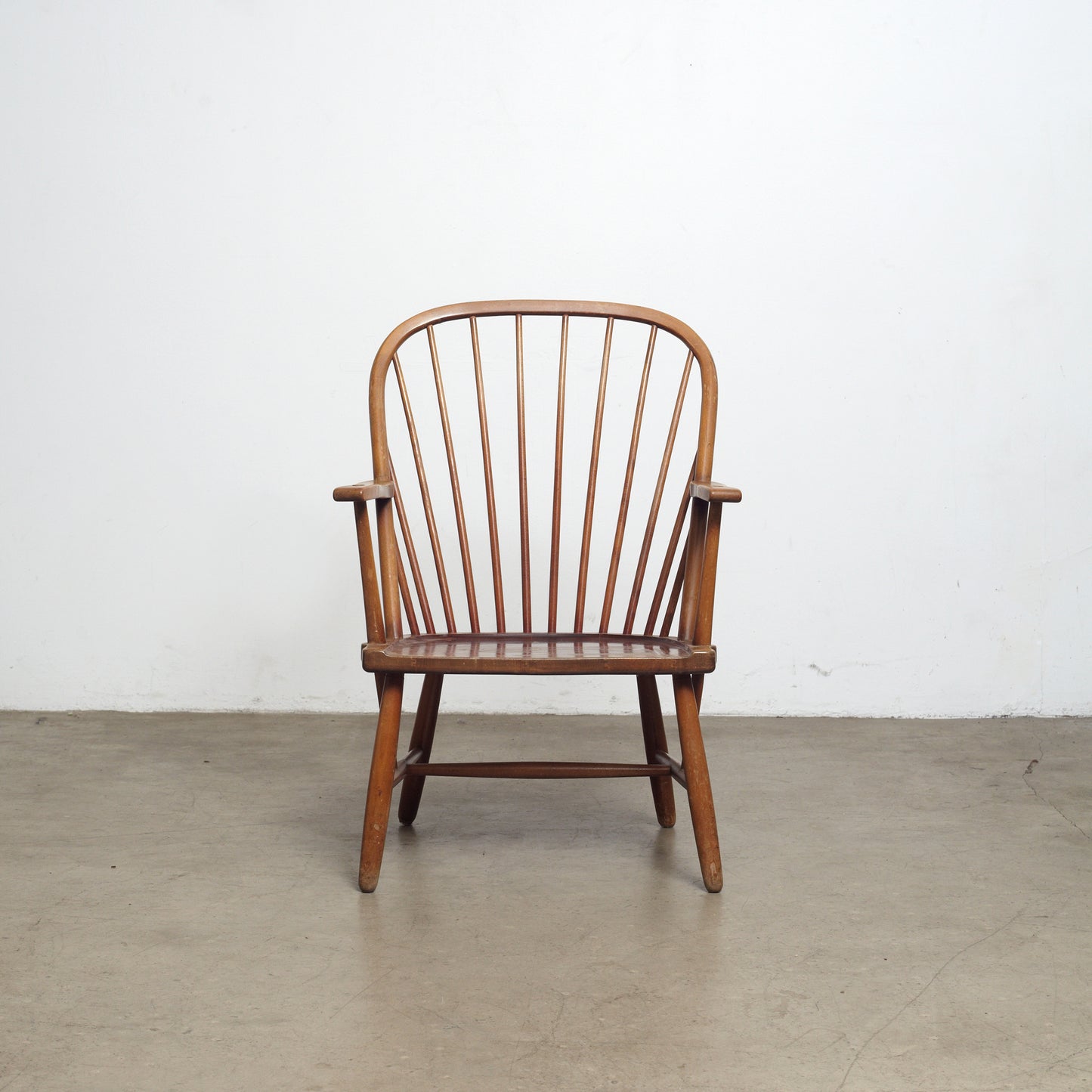 Mid Century Swedish Windsor Arm Chair